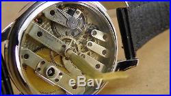 Vintage Patek Philippe Pocket Watch Key Wind In Custom Stainless Steel Case