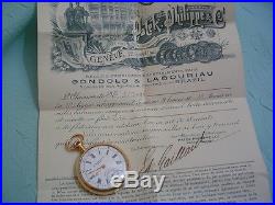 Vintage Patek Philippe chronometro Gondolo solid gold 18k case + orginal box