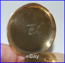 Vintage Pocket Watch, 18K SOLID GOLD HUNTER CASE, Key Wind & Key Set, YOP 1873
