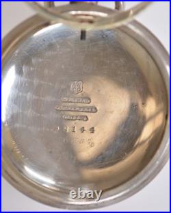 Vintage Pocket Watch Case Coin Silver