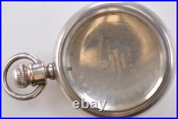 Vintage Pocket Watch Case Coin Silver