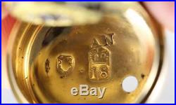 Vintage Pocket Watch Edward Prior Enamel Three Part Cased, 18K Gold, Circa 1813