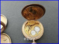 Vintage Pocket Watch Wristwatch Lot Westclox Schierwater & Lloyd 2 10 Year Case