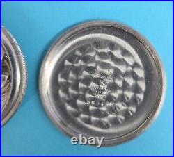 Vintage RECORD WATCH CO. SWISS Silveroid Case POCKET WATCH 6 Jewels Ticking