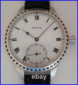 Vintage ROLEX pocket watch movement SILVER CASE