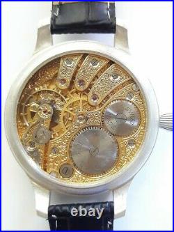 Vintage ROLEX pocket watch movement SILVER CASE