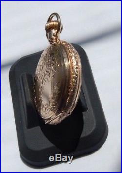 Vintage Rockford Pocket Watch 14K SOLID GOLD ORIGINAL HUNTER CASE in GRO