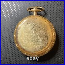 Vintage Scepter 14k Gold Filled Pocket Watch Case With Crystal No Movement