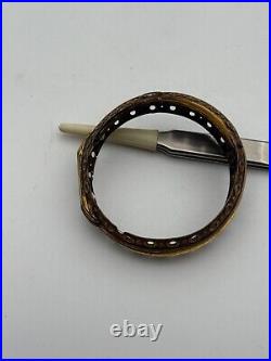 Vintage Serpentine Pocket Watch COVER Case Speakers 53mm