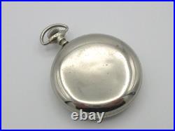 Vintage South Bend Model 2 Grade 219 19 Jewels 16s Pocket Watch Silverine Case