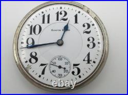 Vintage South Bend Model 2 Grade 219 19 Jewels 16s Pocket Watch Silverine Case