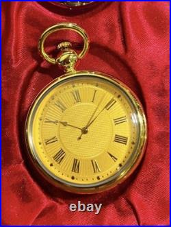 Vintage Style Pocket Watch 30pcs Set Wooden Case Display Box Unused