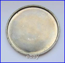 Vintage Swiss ARISTON Pocket Watch Rare Interesting Mechanism Nickel Case 1.84in