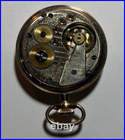 Vintage Swiss Approved 21 Jewels Pocket Watch Working Condition Gold Filed Case
