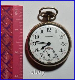 Vintage Swiss Approved 21 Jewels Pocket Watch Working Condition Gold Filed Case