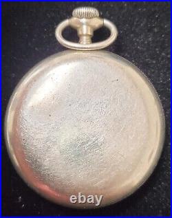 Vintage Swiss Movement Pocket Watch -Custom Made-Silverine Case Longines