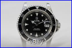 Vintage Tudor Submariner With case made By Rolex 76100 With Tritium