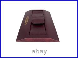 Vintage Vacheron Constantin Watch Display Pouch Burgundy Leather