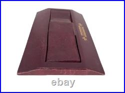 Vintage Vacheron Constantin Watch Display Pouch Burgundy Leather