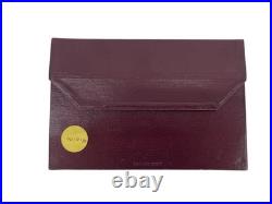Vintage Vacheron Constantin Watch Display Pouch Burgundy Leather