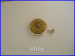 Vintage Waltham Bartlett 17j-18s Model1883 O. F Sterling Silver Case Pocket Watch