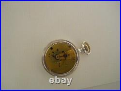Vintage Waltham Bartlett 17j-18s Model1883 O. F Sterling Silver Case Pocket Watch