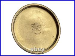 Vintage Waltham Cal 431 445 10k gold plate star case pocket watch NOT RUNNING