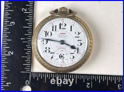 Vintage Waltham Cal 431 445 10k gold plate star case pocket watch NOT RUNNING
