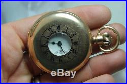 Vintage Waltham Gf Hunting Case Pocket Watch W. Box Works