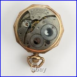 Vintage Waltham Gold Filled Pocket Watch Case 3488603 Made In Canada RUNNING BAD