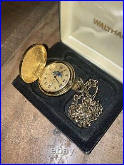Vintage Waltham Mens Pocket Watch in Case