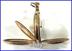 Vintage Waltham Plymouth Perfect 15 Jewel Hand Engraved Pocket Watch Hunter Case
