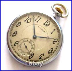 Vintage Waltham Pocket Watch 12 Size 17 Jewels Nickel Case Runs Casual Dress