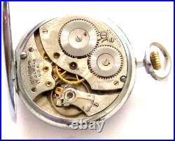 Vintage Waltham Pocket Watch 12 Size 17 Jewels Nickel Case Runs Casual Dress