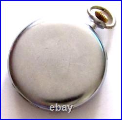 Vintage Waltham Pocket Watch 12 Size 17 Jewels Nickel Case Runs Casual Dress