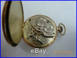 Vintage Waltham Pocket Watch 14K Solid Gold Case 1924 Chevrolet Award