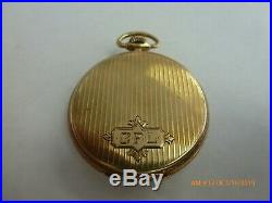 Vintage Waltham Pocket Watch 14K Solid Gold Case 1924 Chevrolet Award