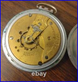 Vintage Waltham Pocket Watch 18 Size Parts Repairs Illinois Spartan Case