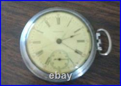 Vintage Waltham Pocket Watch 18 Size Parts Repairs Illinois Spartan Case