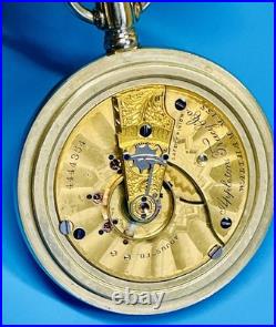 Vintage Waltham Pocket Watch Appleton Tracy Co. 15j in a Display Back Case