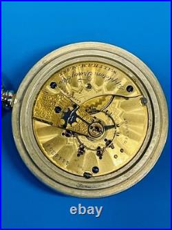Vintage Waltham Pocket Watch Appleton Tracy Co. 15j in a Display Back Case