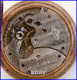 Vintage Waltham Size 6 Pocket Watch Hunting Case