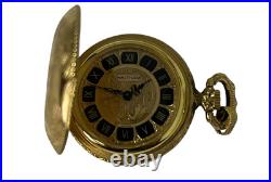 Vintage Waltham Swiss Mechanical Pocket Watch Hunter Case 17 Jewels Repair Parts