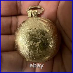 Vintage Waltham Swiss Mechanical Pocket Watch Hunter Case 17 Jewels Repair Parts