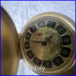 Vintage Waltham Swiss Mechanical Pocket Watch Hunter Case 17 Jewels Repair Parts