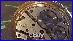 Vintage Waltham Vanguard 23 Jewel Pocket Watch 10K Gold filled case Lever set