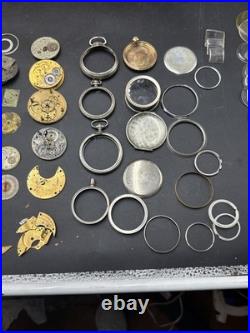 Vintage Watchmakers Cabinets Two 3 Drawer With Wristwatch Pocket watch Pieces
