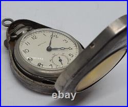 Vintage Working WESTCLOX Pocket Watch with Hinged Pendant Style Carrying Case