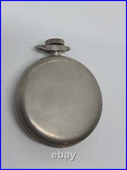 Vintage Working WESTCLOX Pocket Watch with Hinged Pendant Style Carrying Case