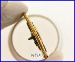 Virgule Escapement In Gold & Enamel Case. Antique Pocket Watch Serviced